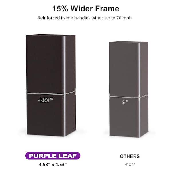 Purple Leaf 10x12 Bronze Aluminum Louvered Pergola