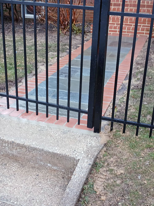 Completed new front walkway